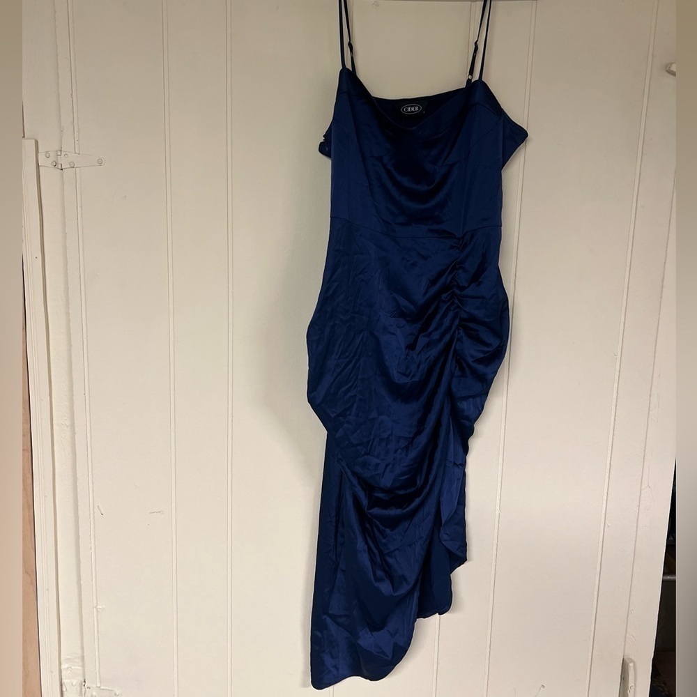 Cider blue silky slip dress 👗‎ NWT